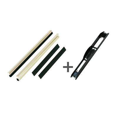 KIT REGLETTE CASIER 60 MM + 7 PLIOIRS NOIRS 38 X 3.6 CM<BR>(Ref. 626029)