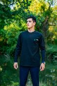 T-SHIRT MANCHE LONGUE BLACK L<BR>(Ref. RIV-249928-3)