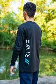 T-SHIRT MANCHE LONGUE BLACK XXL<BR>(Ref. RIV-249928-5)