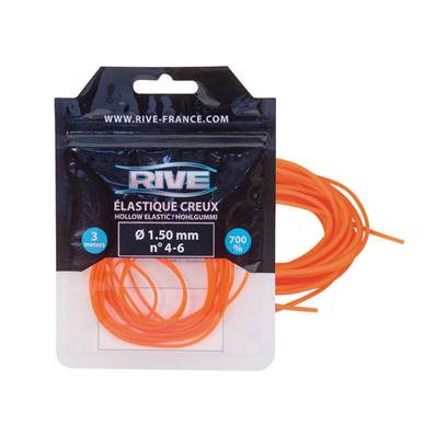 ELASTIQUE CREUX - 1.50 MM X 3M - ORANGE<BR>(Ref. 760215)