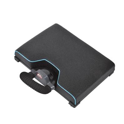 TALON AMOVIBLE + COUSSIN SELLIER REQUIN NOIR / AQUA<BR>(Ref. 170107)